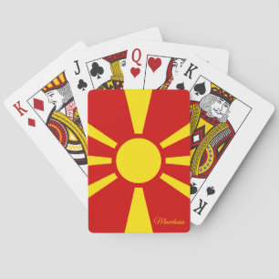 Macedonische Vlag Spelletjes, Macedonië Speelkaart Pokerkaarten