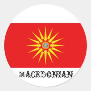 Macedonische vlag Sticker