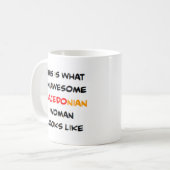 Macedonische vrouw, geweldig koffiemok (Voorkant links)