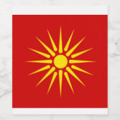 Macedonische wijnfles wijn etiket (Enkel label)