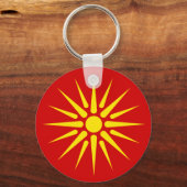 Macedonische zon sleutelhanger (Voorkant)