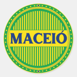 Maceió City Pride – Braziliaanse identiteit Ronde Sticker