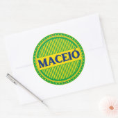 Maceió City Pride – Braziliaanse identiteit Ronde Sticker (Envelop)