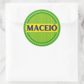 Maceió City Pride – Braziliaanse identiteit Ronde Sticker (Tas)