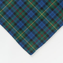 MacEwan Clan Royal Blue en Green Tartan
