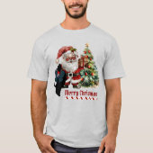 MacEwan / MacEwen Scottie Dog Xmas gepersonaliseer T-shirt (Voorkant)