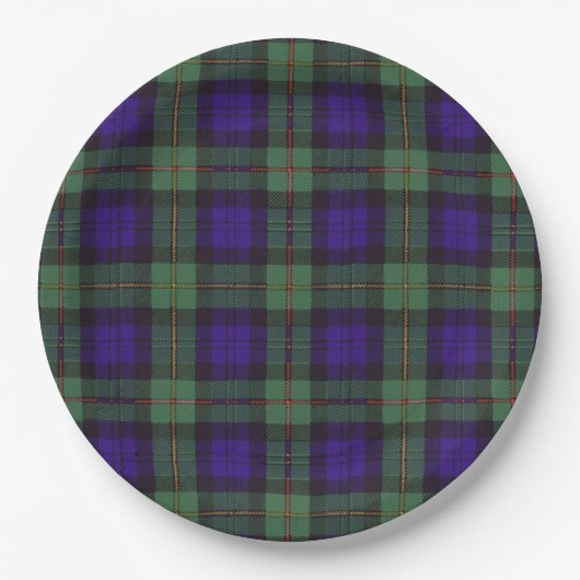 Macewen clan Pset Scottish tartan Papieren Bordje (Voorkant)