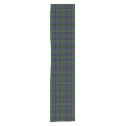 MacEwen Clan Tartan Plaid Table Runner Korte Tafelloper (Voorkant)