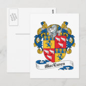 MacEwen Family Crest Briefkaart (Voorkant / Achterkant)