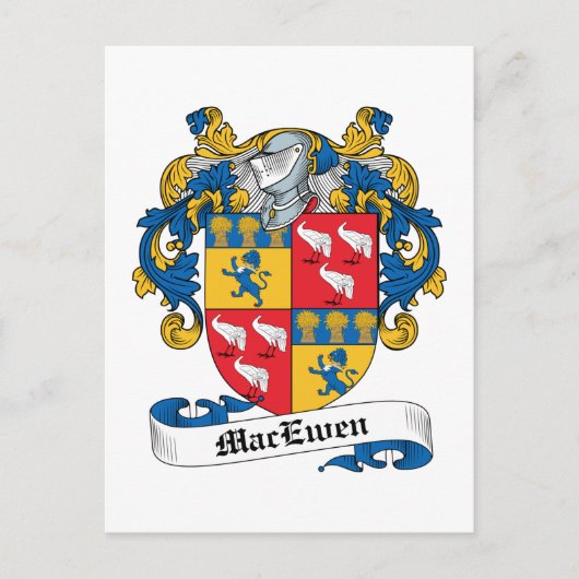 MacEwen Family Crest Briefkaart (Voorkant)