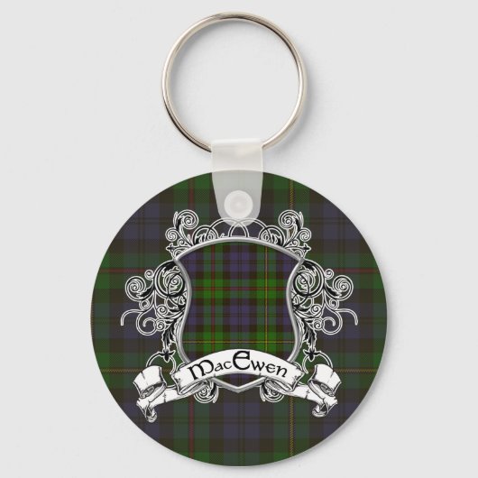 MacEwen Tartan Shield Sleutelhanger (Voorkant)