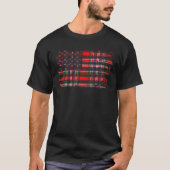 Macfarlane Achternaam Amerikaanse vlag Schotse lan T-shirt (Voorkant)