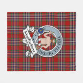 MacFarlane Clan Badge Tartan Plaid Fleece Deken (Voorkant (Horizontaal))