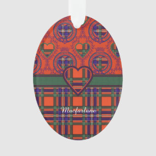 Macfarlane clan Pset Scottish tartan Ornament