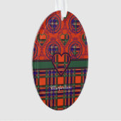 Macfarlane clan Pset Scottish tartan Ornament (voorkant)