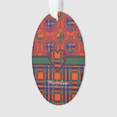 Macfarlane clan Pset Scottish tartan Ornament (voorkant)