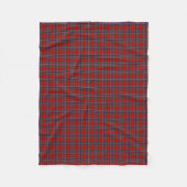 MacFarlane Clan Red en Royal Blue Tartan Fleece Deken (Voorkant)