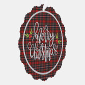 MacFarlane Clan Schotse Tartan Kerstmis Ornament Kaart (Rechts)