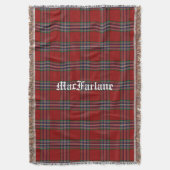 MacFarlane Clan Tartan heeft een aangepaste wand Deken (Voorkant Verticaal)