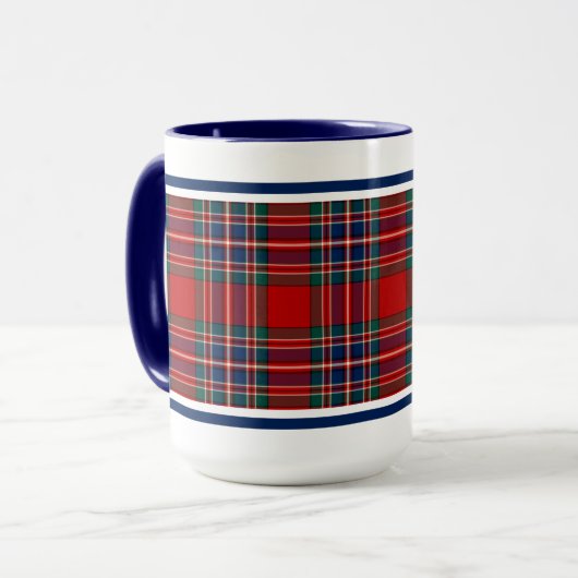 MacFarlane Clan Tartan Mok (Voorkant links)