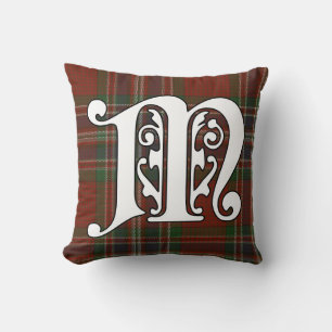 MacFarlane Clan Tartan Monogram Kussen