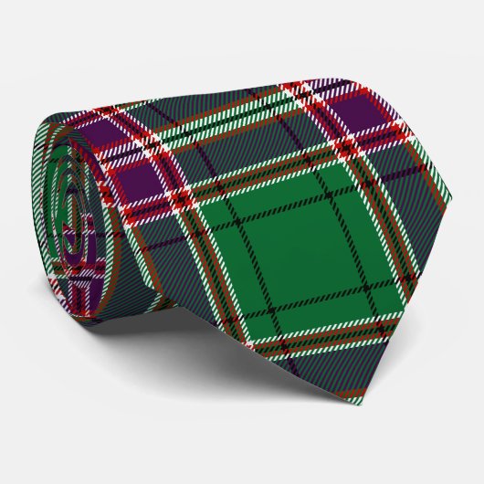 MacFarlane Hunting Tartan Print Stropdas (Opgerold)