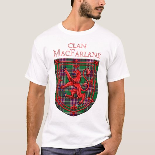 MacFarlane Hunting Tartan Scottish Plaid T-shirt (Voorkant)