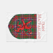 MacFarlane Hunting Tartan Scottish Pset Fleece Deken (Voorkant (Horizontaal))