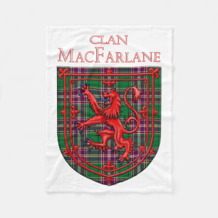 MacFarlane Hunting Tartan Scottish Pset Fleece Deken