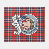 MacFarlane Modern Clan Badge Tartan Pset Fleece Deken (Voorkant (Horizontaal))
