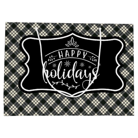 MacFarlane Modern  Scottish Tartan Christmas Groot Cadeauzakje (Achterkant)