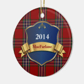 MacFarlane Tartan Aangepaste versiering Keramisch Ornament (Links)