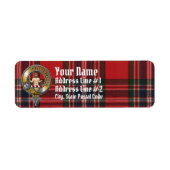 MacFarlane Tartan & Badge Etiket (Voorkant)