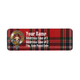 MacFarlane Tartan & Badge Etiket