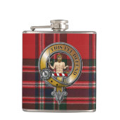 MacFarlane Tartan & Badge Heupfles (Voorkant)