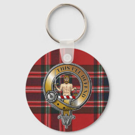 MacFarlane Tartan & Badge Sleutelhanger
