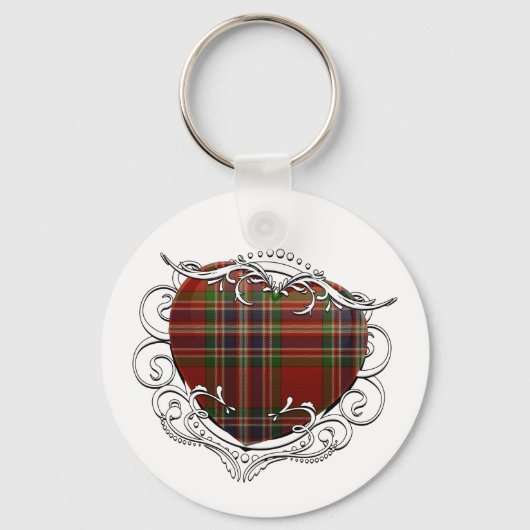 MacFarlane Tartan Heart Sleutelhanger (Voorkant)