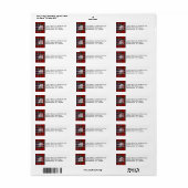 MacFarlane Tartan Plaid Monogram Adresetiketten Etiket (Full Sheet)