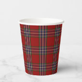 MacFarlane Tartan Plaid Papier Cups Papieren Bekers (Achterkant)