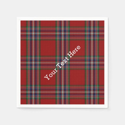 MacFarlane Tartan Plaid Papieren servetten (Voorkant)