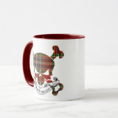 MacFarlane Tartan Skull Mok (Voorkant links)