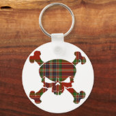 MacFarlane Tartan Skull No Banner Sleutelhanger (Voorkant)
