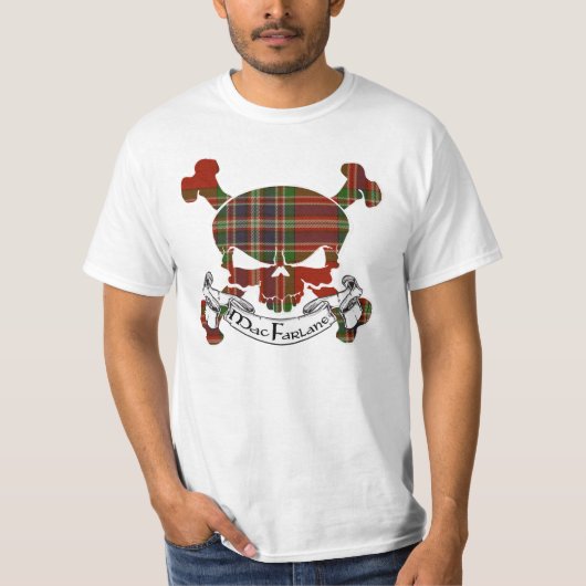 MacFarlane Tartan Skull T-shirt (Voorkant)