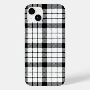 MacFarlane tartan zwart wit geruit Case-Mate iPhone 14 Plus Hoesje