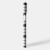 MacFarlane tartan zwart wit geruit Case-Mate iPhone Case (Achterkant / Rechts)