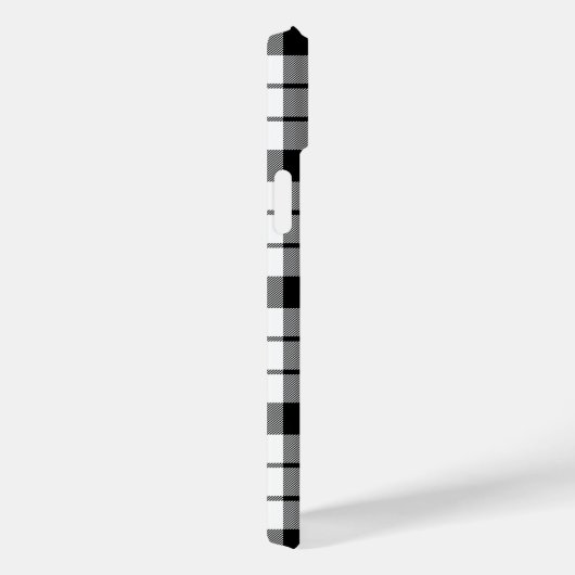 MacFarlane tartan zwart wit geruit Case-Mate iPhone Case (Achterkant / Rechts)