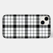MacFarlane tartan zwart wit geruit Case-Mate iPhone Case (Achterkant (horizontaal))