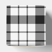 MacFarlane tartan zwarte witte vlecht Bedankdoosjes (Bovenkant)
