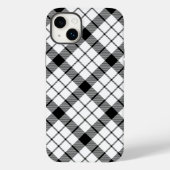 MacFarlane tartan zwarte witte vlecht Case-Mate iPhone Case (Achterkant)
