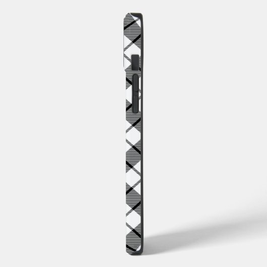 MacFarlane tartan zwarte witte vlecht Case-Mate iPhone Case (Achterkant / Links)
